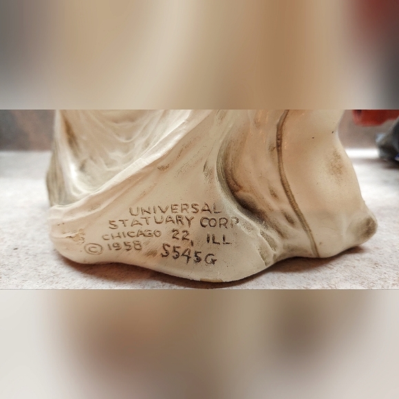 Large Asian Dancer Figurine-Universal Statuary Corp. Chicago, 1958-Thai/Bali - Picture 4 of 4